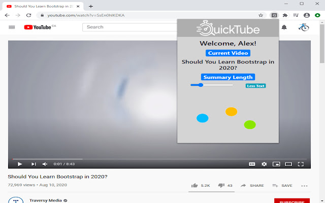 QuickTube Youtube Video Summarizer chrome谷歌浏览器插件_扩展第3张截图