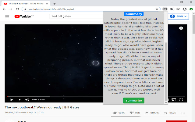 QuickTube Youtube Video Summarizer chrome谷歌浏览器插件_扩展第5张截图