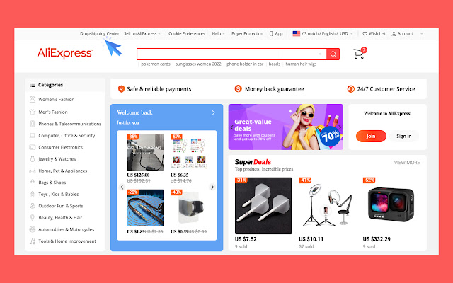 AliExpress Dropshipping Center chrome谷歌浏览器插件_扩展第1张截图