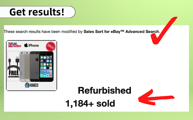 Sales Sort for eBay™ Advanced Search chrome谷歌浏览器插件_扩展第3张截图