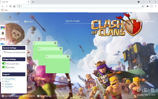 Clash of Clans Play & New Tab chrome谷歌浏览器插件_扩展第2张截图