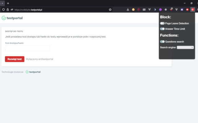 AntiTestportal chrome谷歌浏览器插件_扩展第1张截图