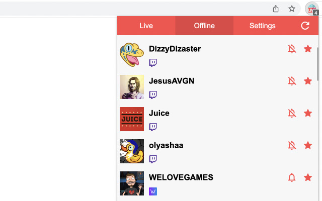 Stream Live — notifications for live streams chrome谷歌浏览器插件_扩展第2张截图