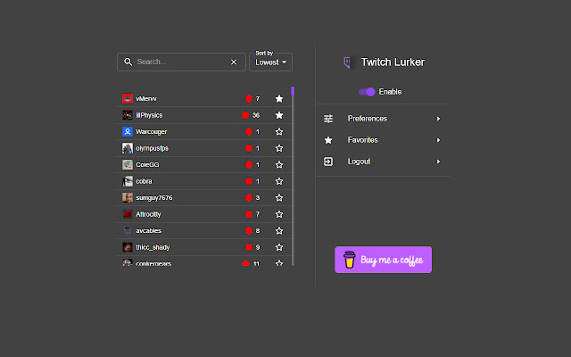 Twitch Lurker chrome谷歌浏览器插件_扩展第1张截图