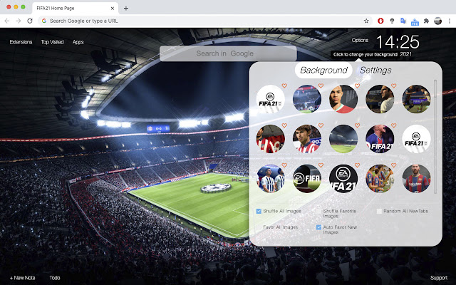 FIFA22 Home Page chrome谷歌浏览器插件_扩展第3张截图