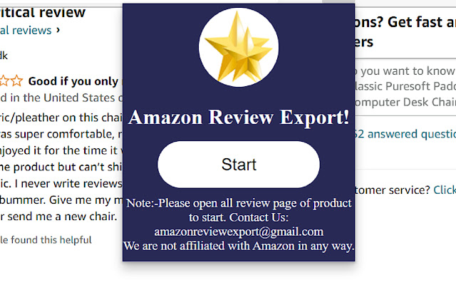 Amazon review export chrome谷歌浏览器插件_扩展第3张截图