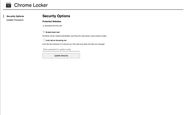 Chrome Locker chrome谷歌浏览器插件_扩展第3张截图