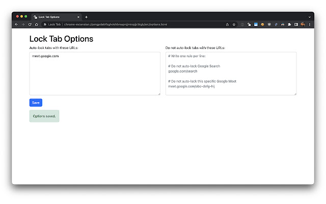 Lock Tab chrome谷歌浏览器插件_扩展第2张截图