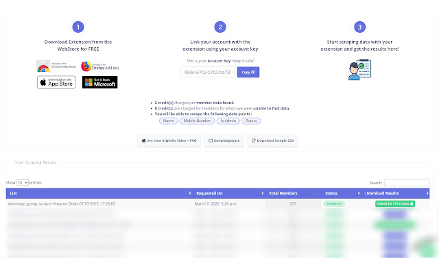 WA Group Member Scraper - Prospectss.com chrome谷歌浏览器插件_扩展第5张截图