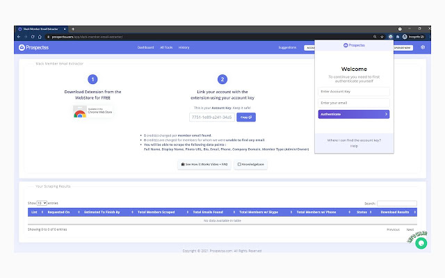 Slack Member Extractor - Prospectss.com chrome谷歌浏览器插件_扩展第1张截图