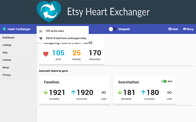 Etsy Heart Exchanger chrome谷歌浏览器插件_扩展第1张截图
