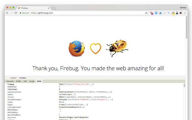 Firebug Lite for Google Chrome chrome谷歌浏览器插件_扩展第2张截图