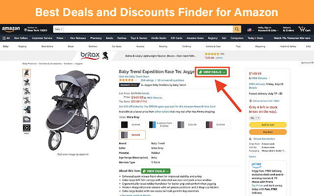 Deals Discounts Finder. Best Prices on Amazon chrome谷歌浏览器插件_扩展第1张截图