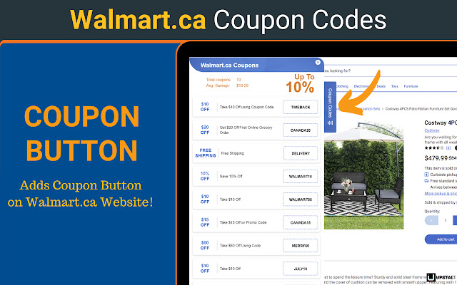 Walmart.ca Coupon & Promo Codes chrome谷歌浏览器插件_扩展第2张截图