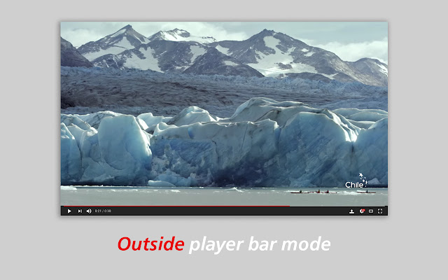 Outside YouTube Player Bar chrome谷歌浏览器插件_扩展第2张截图