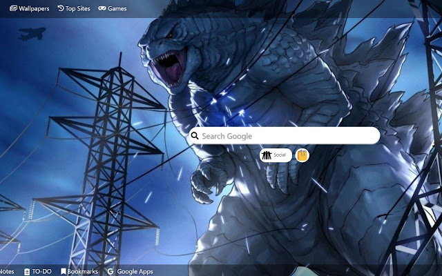 Godzilla Wallpaper New Tab Theme [Install] chrome谷歌浏览器插件_扩展第1张截图