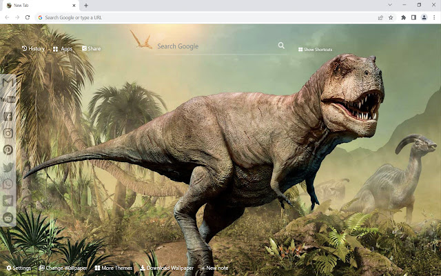 恐龙壁纸高清 chrome谷歌浏览器插件_扩展第1张截图
