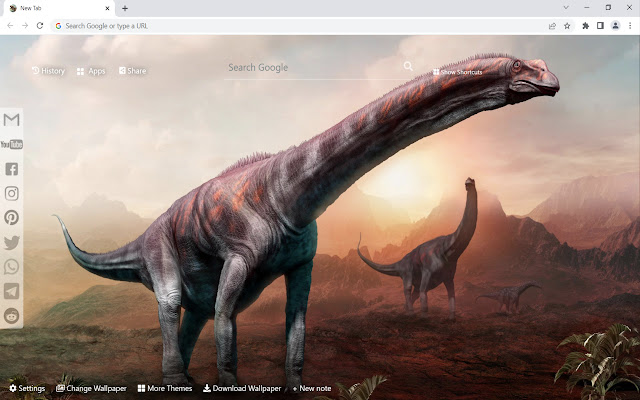 恐龙壁纸高清 chrome谷歌浏览器插件_扩展第2张截图