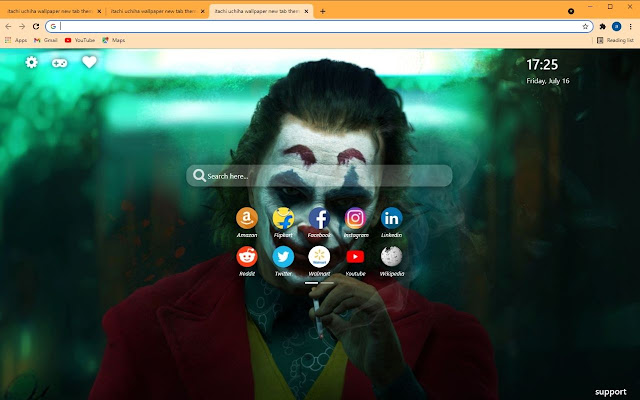 Joker Wallpaper New Tab Theme chrome谷歌浏览器插件_扩展第3张截图