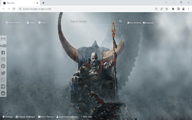 God of War Ragnarok Wallpaper chrome谷歌浏览器插件_扩展第1张截图