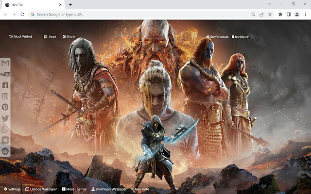 God of War Ragnarok Wallpaper chrome谷歌浏览器插件_扩展第2张截图