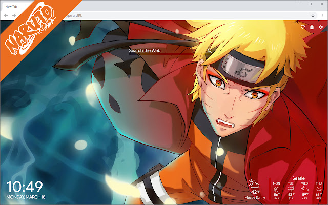 Naruto New Tab chrome谷歌浏览器插件_扩展第1张截图