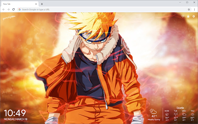 Naruto New Tab chrome谷歌浏览器插件_扩展第4张截图