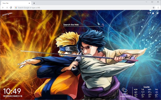 Naruto New Tab chrome谷歌浏览器插件_扩展第5张截图