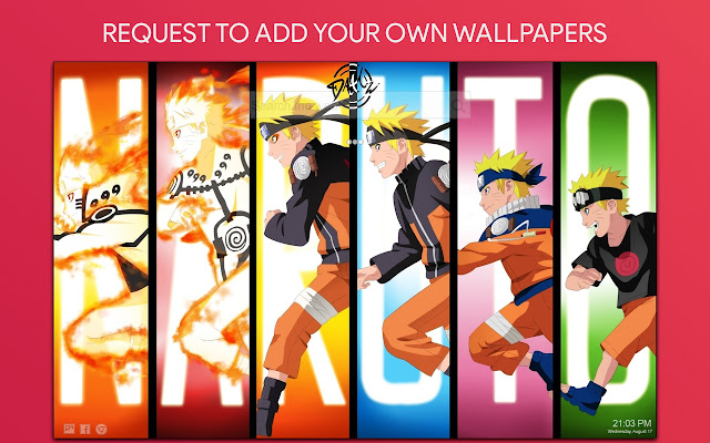 Naruto Shippuden Wallpaper HD Custom New Tab chrome谷歌浏览器插件_扩展第4张截图