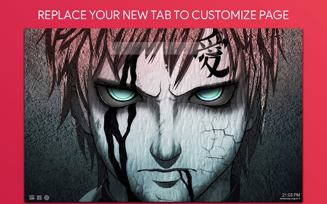 Naruto Wallpaper HD Custom New Tab chrome谷歌浏览器插件_扩展第1张截图