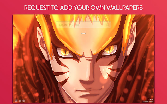 Naruto Wallpaper HD Custom New Tab chrome谷歌浏览器插件_扩展第4张截图
