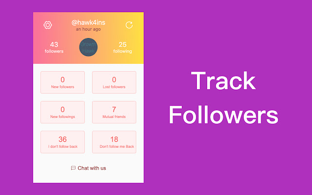 InsTF - Track Instagram follower & unfollower chrome谷歌浏览器插件_扩展第1张截图