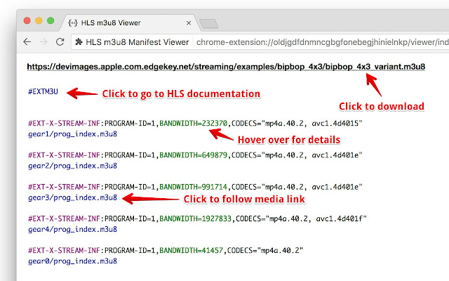 Adaptive Bitrate Manifest Viewer chrome谷歌浏览器插件_扩展第2张截图