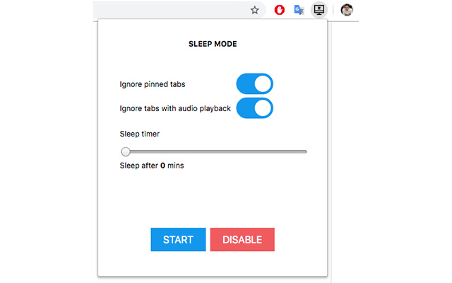 Sleep Mode chrome谷歌浏览器插件_扩展第1张截图