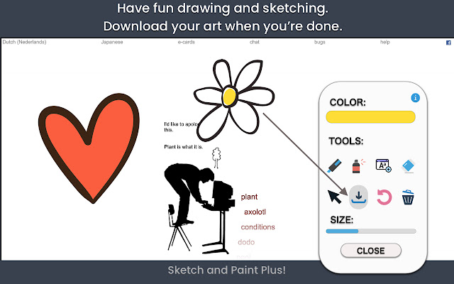 Sketch and Paint Plus! chrome谷歌浏览器插件_扩展第2张截图