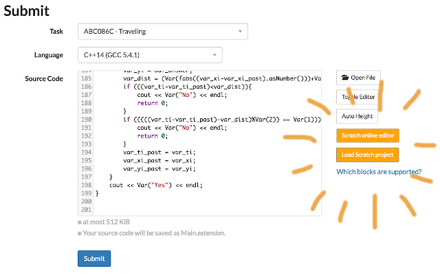 Scratcher's AtCoder chrome谷歌浏览器插件_扩展第1张截图