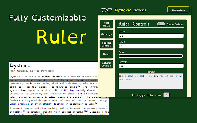 Dyslexic Browser chrome谷歌浏览器插件_扩展第4张截图