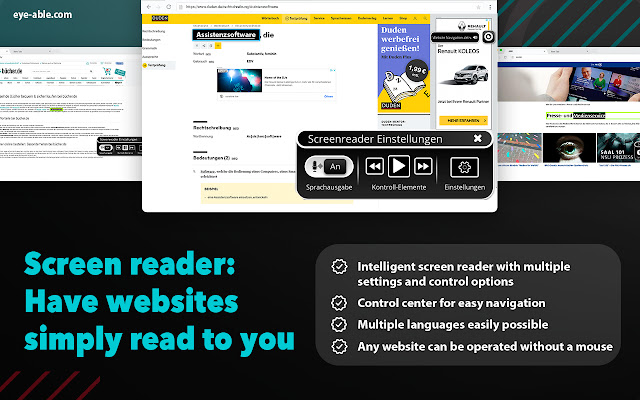 Eye-Able® - Accessibility Assistant chrome谷歌浏览器插件_扩展第4张截图