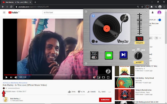 Vinylizr for YouTube™ chrome谷歌浏览器插件_扩展第3张截图