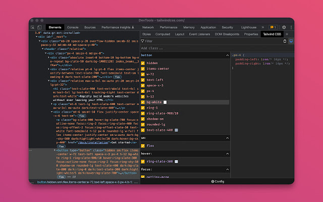 Tailwind CSS Devtools chrome谷歌浏览器插件_扩展第2张截图