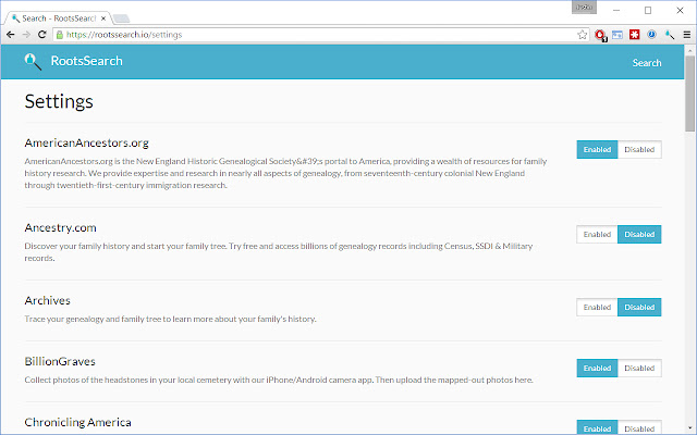 RootsSearch chrome谷歌浏览器插件_扩展第5张截图