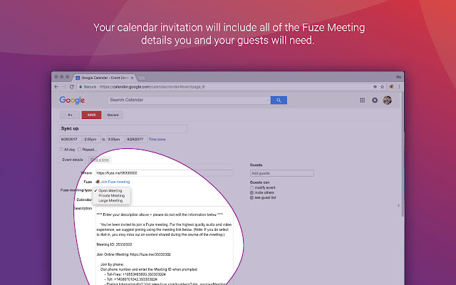 Fuze for Chrome chrome谷歌浏览器插件_扩展第5张截图