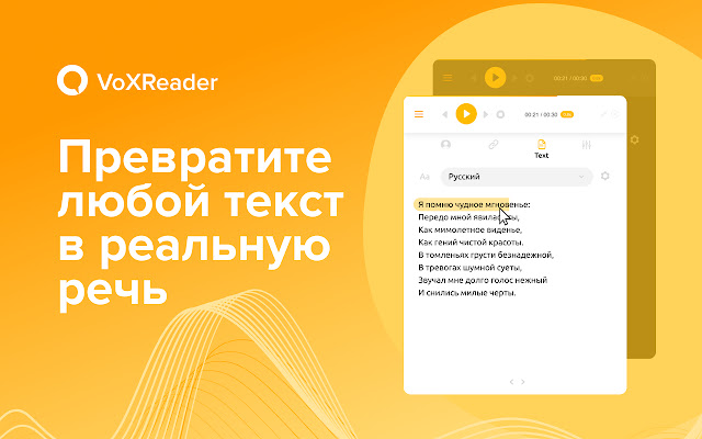 VoxReader - Text to Speech chrome谷歌浏览器插件_扩展第1张截图