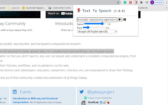 Text to Speech chrome谷歌浏览器插件_扩展第2张截图