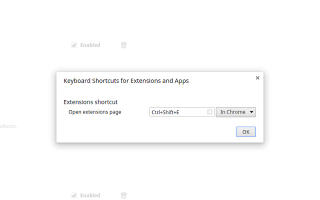 Extensions shortcut chrome谷歌浏览器插件_扩展第1张截图