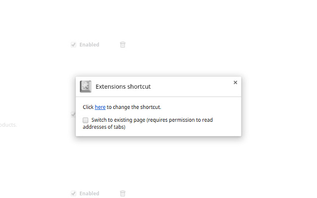 Extensions shortcut chrome谷歌浏览器插件_扩展第2张截图
