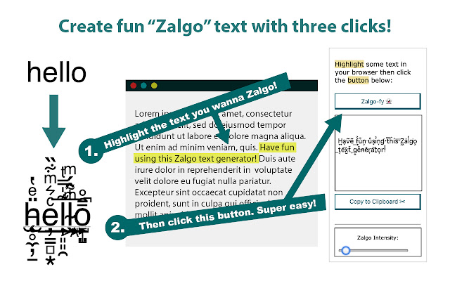 Zalgo Chrome chrome谷歌浏览器插件_扩展第1张截图