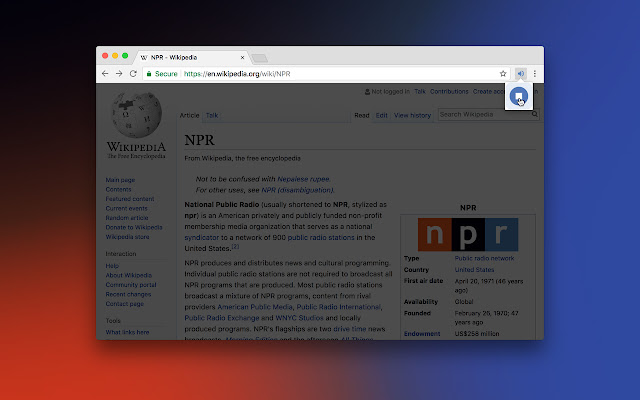NPR Player chrome谷歌浏览器插件_扩展第1张截图