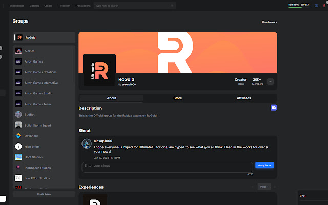 RoGold Ultimate - Roblox Enhancer chrome谷歌浏览器插件_扩展第3张截图