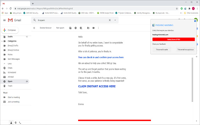 Blue Arca Anti-Phishing Extension chrome谷歌浏览器插件_扩展第2张截图